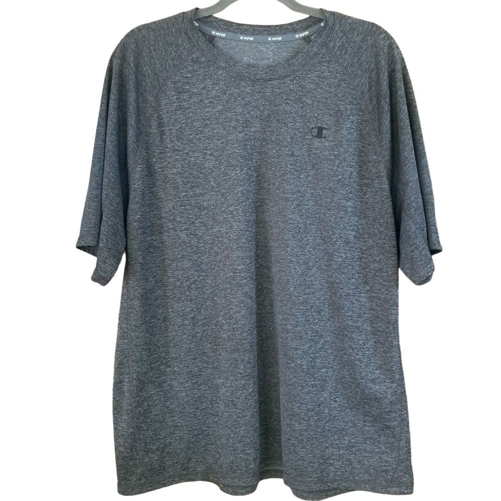 CHAMPION Vapor Grey Running Training Gym Tee T Shirt Men XXL